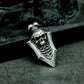 Web Shield Skull Pendant ¨C Handmade 925 Silver Gothic Emblem Necklace
