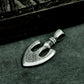 Gothic Anchor Pendant with Ornate Carving - 925 Sterling Silver Handmade