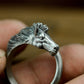 Running Horse Adjustable Ring - 925 Silver Handmade