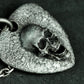 Hammered Pick Skull Pendant ¨C Handmade 925 Silver Rock Amulet Necklace