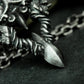 Double Horned Beast Pendant ¨C 925 Silver Handmade