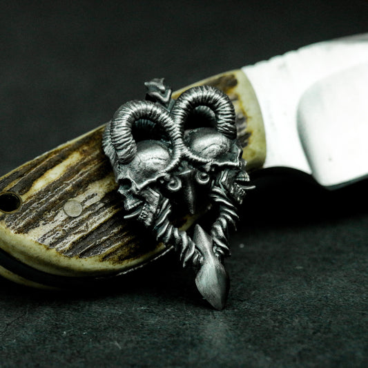 Double Horned Beast Pendant ¨C 925 Silver Handmade