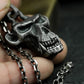 Skull Monkey Pendant with Tribal Frame - 925 Sterling Silver Handmade