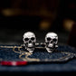 Biker Skull Cufflinks - Gothic Rock Style 925 Silver Handmade