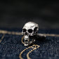 Biker Skull Cufflinks - Gothic Rock Style 925 Silver Handmade