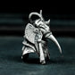 Thoth Ibis Pendant with Cybernetic Style - 925 Sterling Silver Handmade