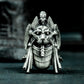 Bastet Warrior Pendant with Futuristic Armor - 925 Sterling Silver Handmade