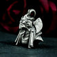 Horus Falcon Pendant with Armored Detail - 925 Sterling Silver Handmade