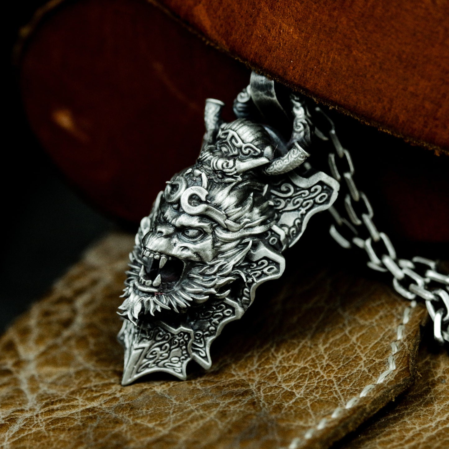 Monkey King Roar Pendant - Black Myth Edition - 925 Sterling Silver Handmade