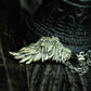 Broken Wing Pendant with Layered Feathers - 925 Sterling Silver Handmade