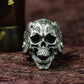 Doomsday Skull Survival Ring - 925 Sterling Silver Handmade