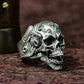 Doomsday Skull Survival Ring - 925 Sterling Silver Handmade