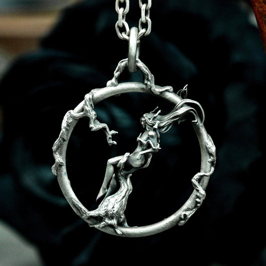 Bound Figure Pendant ¨C 925 Silver Handmade