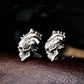 Anatomical Heart Skull Cufflinks, 925 Silver Handmade