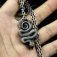Coiled Serpent Pendant ¨C Handmade 925 Silver Venom Guardian Necklace