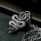 Coiled Serpent Pendant ¨C Handmade 925 Silver Venom Guardian Necklace