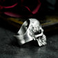 Half Skull Ring - 925 Silver Handmade Death & Decay