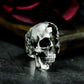 Half Skull Ring - 925 Silver Handmade Death & Decay