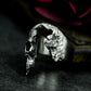 Half Skull Ring - 925 Silver Handmade Death & Decay