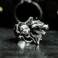 Hyena Trio Ring ¨C Handmade 925 Silver Snarling Pack Band