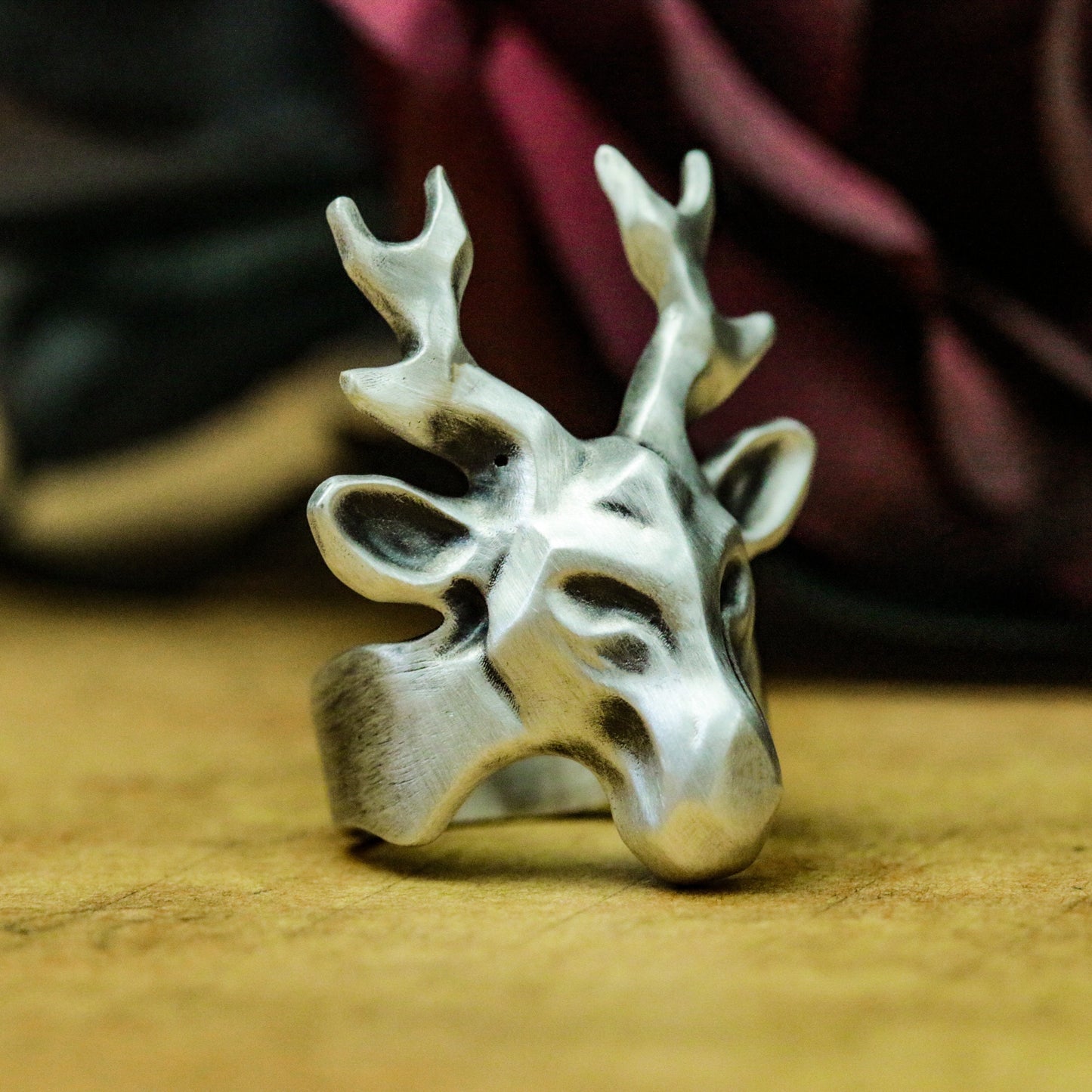 Deer Minimalist Ring ¨C 925 Silver Handmade