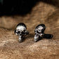 Obscene Bucktooth Skull Cufflinks - 925 Silver Handmade