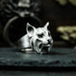 Wolf Minimalist Ring ¨C 925 Silver Handmade