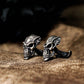 Skeleton Warrior Skull Cufflinks - 925 Sterling Silver Handmade