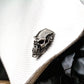 Skeleton Warrior Skull Cufflinks - 925 Sterling Silver Handmade