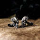 Skeleton Warrior Skull Cufflinks - 925 Sterling Silver Handmade