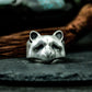 Raccoon Minimalist Ring ¨C 925 Silver Handmade
