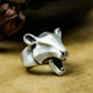 Bear Minimalist Ring ¨C 925 Silver Handmade