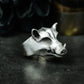Boar Minimalist Ring ¨C 925 Silver Handmade