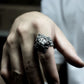 Flame Lion Ring ¨C Handmade 925 Silver Fierce Guardian Band
