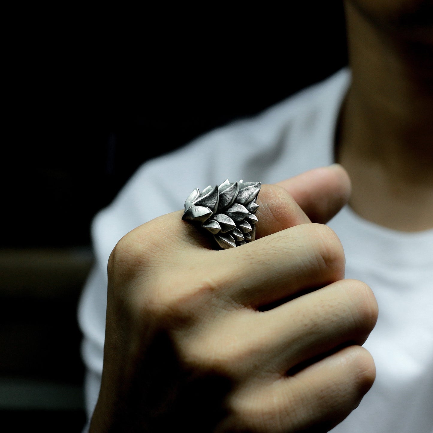 Dragon Scale Ring ¨C 925 Sterling Silver Handmade