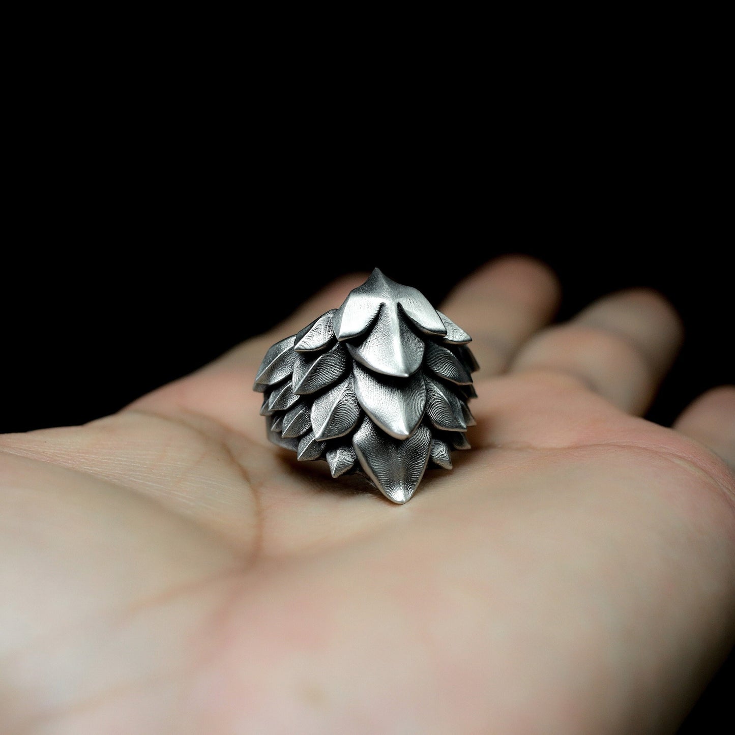 Dragon Scale Ring ¨C 925 Sterling Silver Handmade