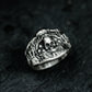 Cracked Skull Ring - 925 Silver Handmade