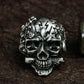Retro Skull Ring ¨C Handmade 925 Silver Cyberpunk Gothic Band