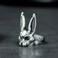 Red-Eyed Bunny Ring ¨C Handmade 925 Silver Dark Forest Band