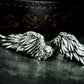Soaring Wing Ring with Feathered Detail - 925 Sterling Silver Handmade