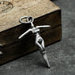 Nude Girl Cross Pendant - 925 Silver Handmade