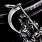 Hooded Reaper Pendant with Arched Blade ¨C 925 Sterling Silver Handmade