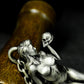 Witch & Skull Pendant - 925 Silver Handmade