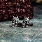 Skull Cufflinks - Handmade 925 Silver Gothic Style