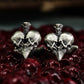 Skeleton Heart Cufflinks - Handmade in 925 Sterling Silver
