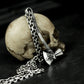 Small Battle Axe Pendant with Wrapped Grip - 925 Sterling Silver Handmade