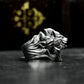 Three Wolf Ring ¨C Handmade 925 Silver Triple Howl Beast Band