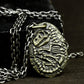 Fossil-Style Insect Shell Pendant (Raised) ¨C 925 Sterling Silver Handmade