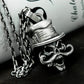 Top Hat Skull Pendant - 925 Silver Handmade