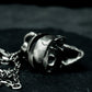 Skull Spiral Pendant ¨C 925 Sterling Silver Handmade